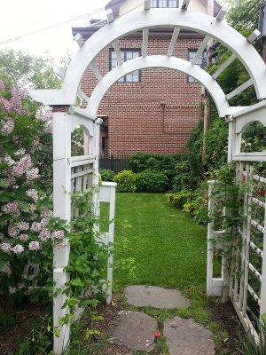 Arbor leading to Main lawn Arbor leading to Main lawn
