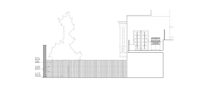 Detail of Side Privacy fence