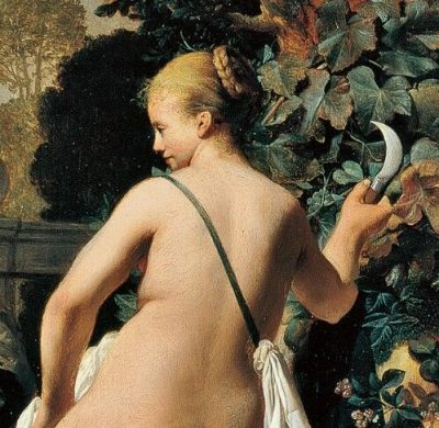Detail of Pomona From Vertumnus and Pomona by Caesar van Everdingen 1637-1640 Museo Thyssen, Madrid Detail of Pomona From Vertumnus and Pomona by Caesar van Everdingen 1637-1640 Museo Thyssen, Madrid