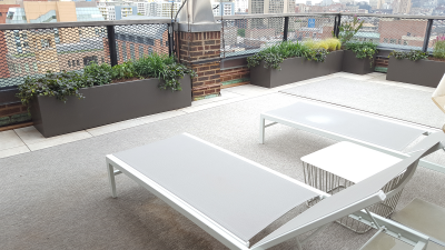 Upper bedroom Terrace with lounges Upper bedroom Terrace with lounges